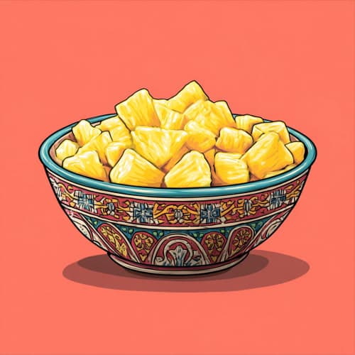 Diced Fresh Pineapple