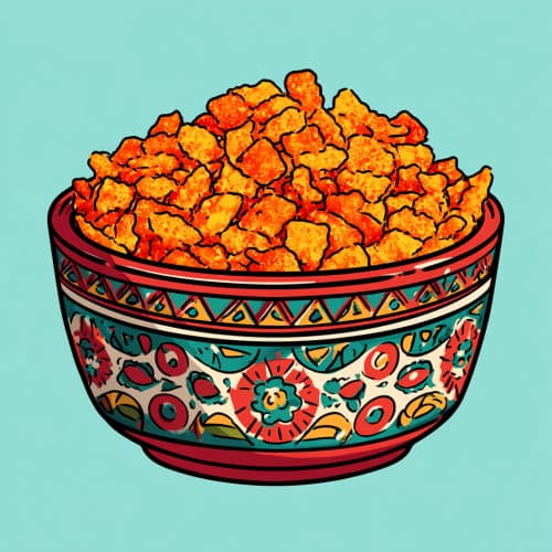 Crushed Spicy Cheese Puffs