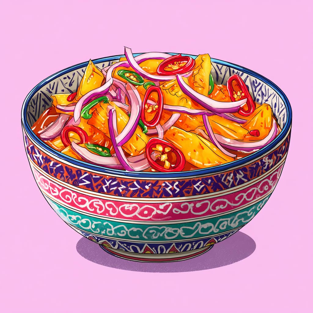 Jerk Pineapple Escabeche