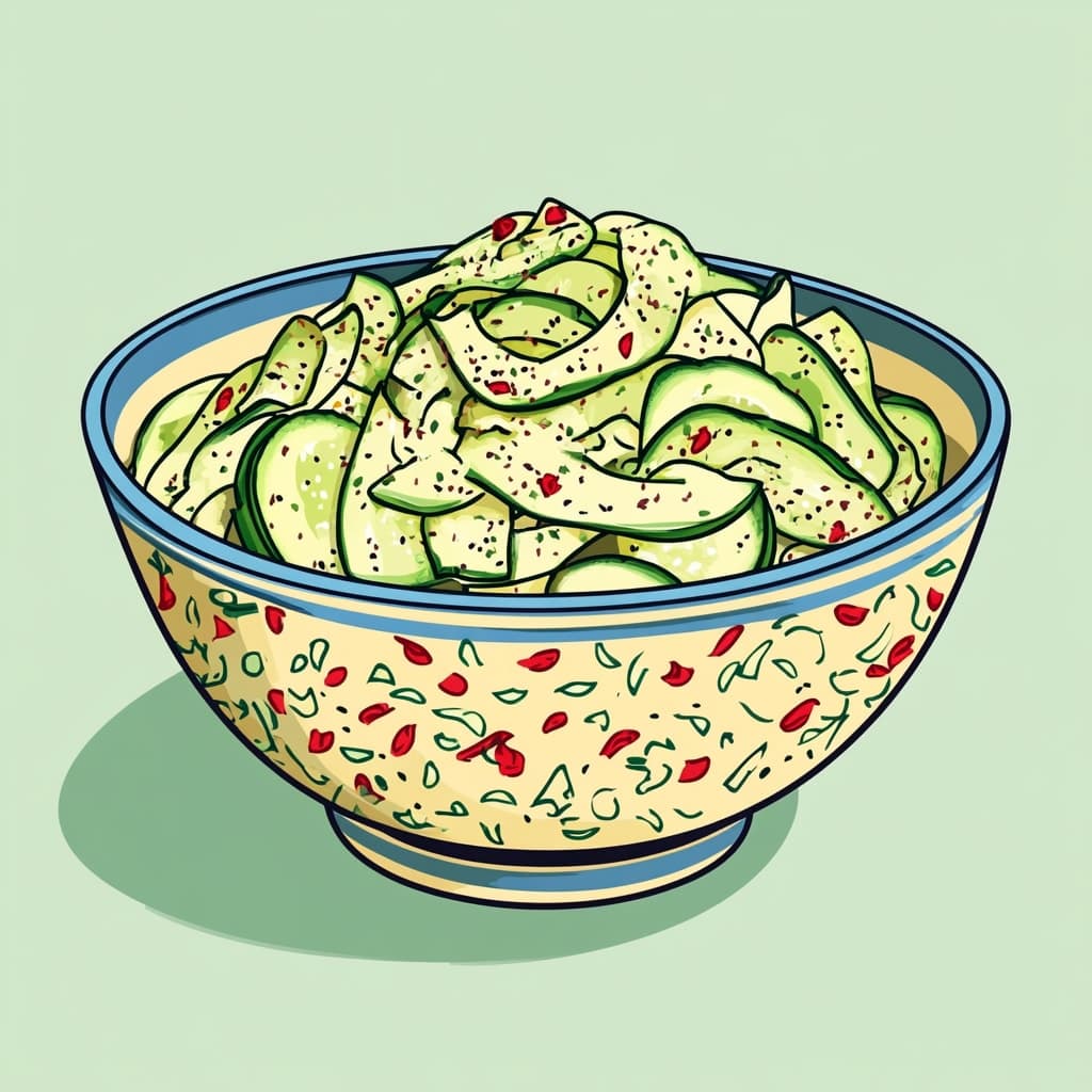 Cucumber-Tahini Slaw