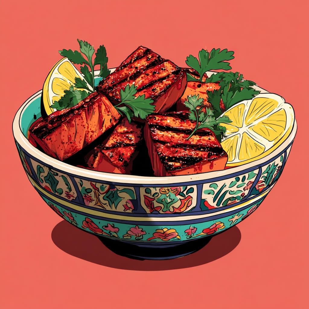 Harissa-Grilled Swordfish